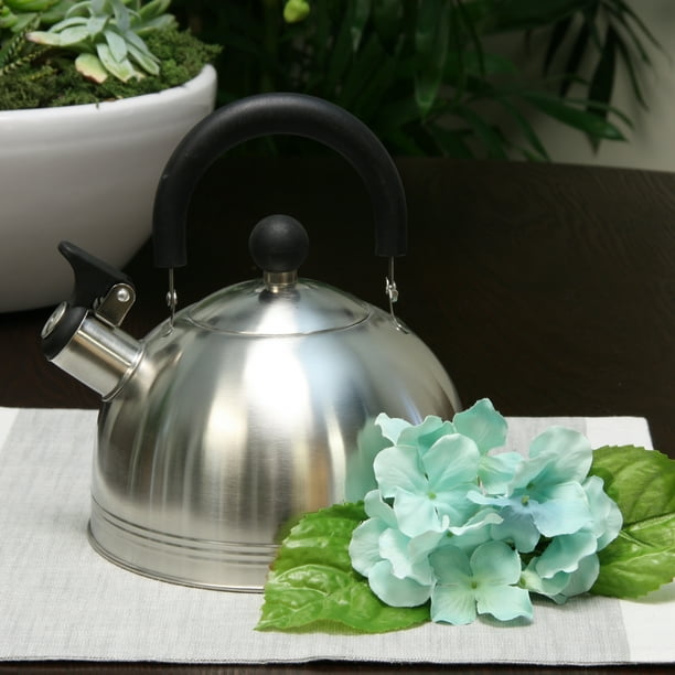 Mr. Coffee Carterton 1.5 Qt Stainless Steel Whistling Tea Kettle