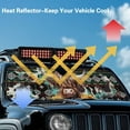 thumbnail image 5 of Uorisanigo Windshield Sun Shade Sunshade for 1997-2017 Jeep Wrangler Rubicon Sahara TJ JK JKU 2/4 Doors, Retro Aztec Highland Cow Car Sunshade Front Window Sun Visor, 5 of 7