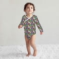 thumbnail image 4 of Xecao Daisies Flowers Print Baby unisex-baby Cotton Long-sleeve Bodysuits-2 Years, 4 of 6