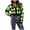 Green, variant on Aboser Womens Y2k Cropped Cardigan Sweaters Preppy Fashion Argyle Plaid Sweater Coat Lightweight Cotton Knit Cardigan Button Up Long Sleeve Crop Tops