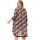 thumbnail image 4 of Women's Plus Size Cardigan Floral Printed Contrast Panel Chiffon Midi Summer Cardigans Rose 1X, 4 of 6