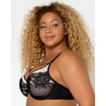 thumbnail image 2 of Tulip Strappy Lace Push Up - Black & Adobe Rose, 2 of 7