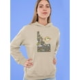 thumbnail image 2 of Idaho State Tourist Map Hoodie Women -Image by Shutterstock, Female 3X-Large, 2 of 4