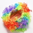 thumbnail image 4 of Pelucas cortas de fiesta de discoteca de payaso, peluca afro colorida, pelucas hippies para fanáticos del fútbol, ​​disfraz de Halloween, peluca de cosplay, postizos para hombres y mujeres, 1 pieza (adulto) ER, 4 of 5