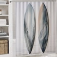 thumbnail image 5 of Gray Watercolor Surfboards 4Pcs Shower Curtain Set with Rugs with Rugs Toilet Lid Cover And Bath Mat Hawaiian Tropical Island Waterproof Shower Curtain for Bathroom Decor Set, 5 of 8