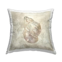 Stupell Industries Faded Seashell Illusion Decorative Printed Throw Pillow Design by Carol Robinson.