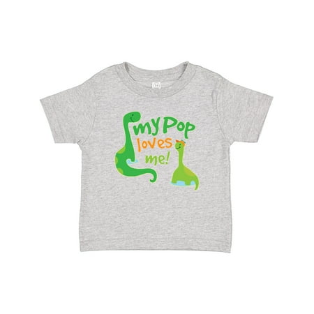 

Inktastic My Pop Loves Me Dinosaur Gift Baby Boy T-Shirt