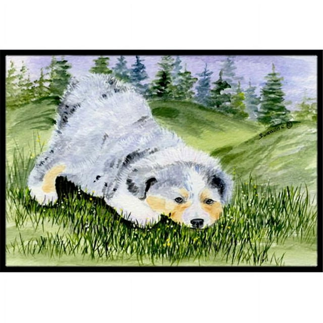Carolines Treasures SS8015MAT Tapis Intérieur Extérieur 18 x 27 Po. Australian Shepherd