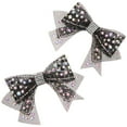 thumbnail image 4 of HOMEMAXS 2Pcs Rhinestone Bow Decoration Charms for Shoes Bag Clothes DIY Crafts Accessories, 4 of 8
