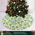 thumbnail image 6 of GZHJMY Lucky Clover Christmas Tree Skirt 36", St. Patrick's Day Tree Skirt Double Layers Polyester Easter Tree Skirt for St. Patrick's Day Holiday Party Decoration, 6 of 6
