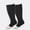 Black-toeless-2 pair, variant on 2 Pairs Wide Plus Size Calf Compression Socks with Zipper for Overweight Women Men 15 to 25 MmHg Black Skin