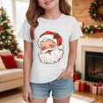 thumbnail image 2 of sdbrld Girls Christmas Shirt Kids Cute Graphic T-Shirt Funny Xmas Holiday Tee Tops White Sizes 9-10 Years, 2 of 4