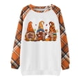 thumbnail image 4 of Atogsazn Sweatshirts de l'Action de Grâce pour Femmes, Blouses Amples à Manches Longues, Orange P Mode, 4 of 5