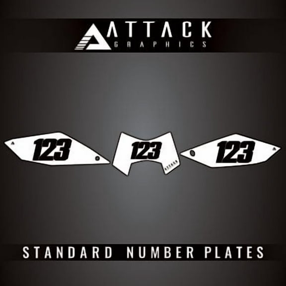 Attack Graphics Number Plate Backgrounds for KTM 690 Enduro 2017