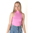 thumbnail image 2 of Ragstock Pink Seamless Mock Tank, 2 of 4