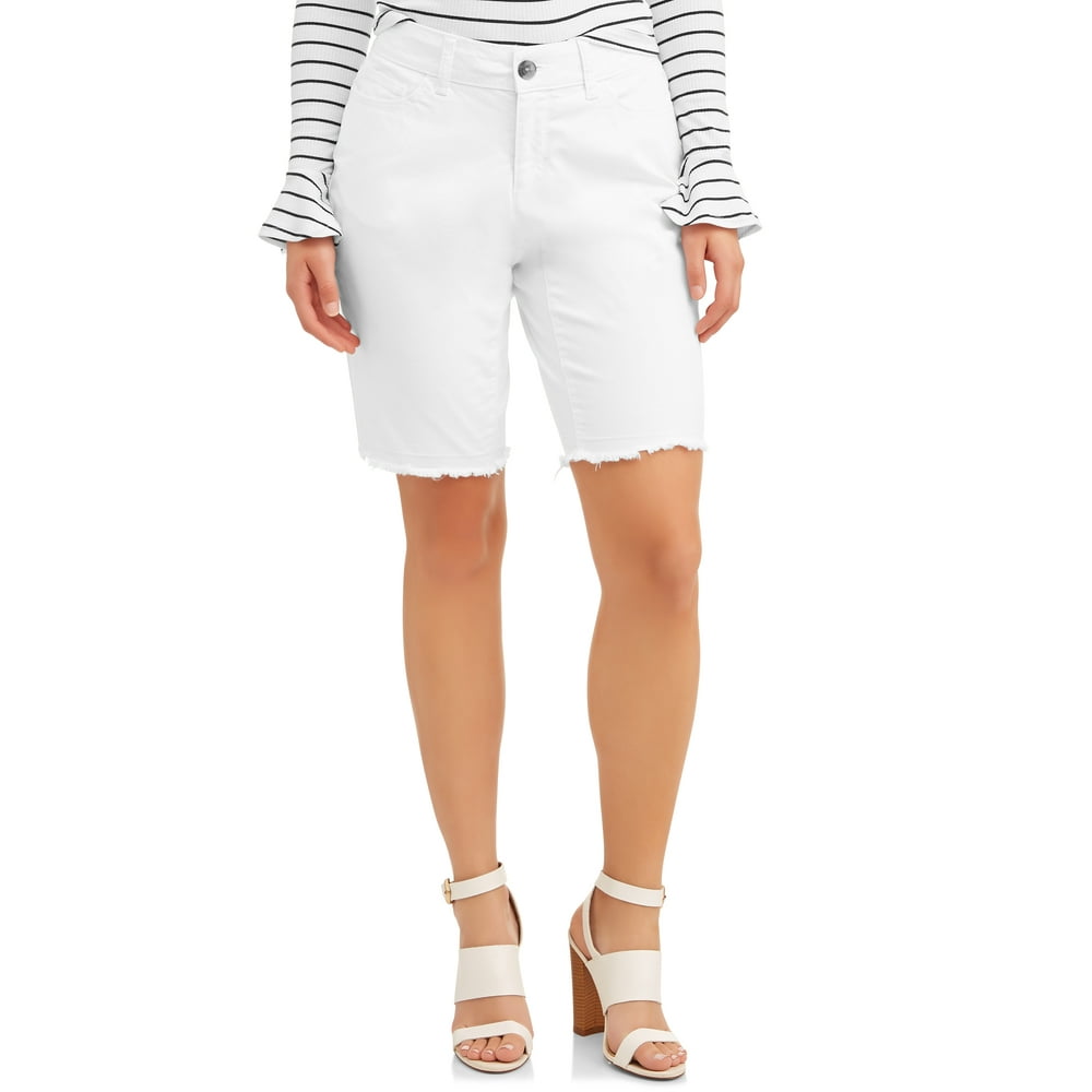 Time and Tru - Time and Tru Bermuda Shorts Women's - Walmart.com