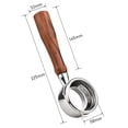 thumbnail image 2 of Eccomum 58mm 3 Ears Stainless Steel Bottomless Naked Portafilter Wooden Coffee Handle Cup Filter Basket Replacement for Barsetto BA101 BA102 Calphalon Temp IQ, 2 of 7