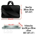 thumbnail image 3 of LSS 10.2 inch Laptop Sleeve Bag Carrying Case Pouch with Handle for 8" 8.9" 9" 10" 10.2" Apple MacBook, GW, Acer, Dell, Twilight Gray Black, 3 of 3