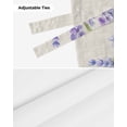 thumbnail image 6 of Tie Up Valance Curtain for Kitchen,Watercolor Lavender Flower Rod Pocket Short Curtains Adjustable Tie-Up Shade Valances,Sweet Home on Linen Window Treatment for Bathroom Living Room Bedroom, 6 of 8