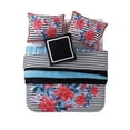 thumbnail image 4 of VCNY Home Nikki 4-Piece Multicolor Floral Reversible Comforter Set, Twin XL, 4 of 9