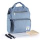 thumbnail image 1 of Bolsa de pañales Bolsa de Pañales Mochila multifunción impermeable Bolsas de pañales de gran capacidad para el cuidado del bebé Viajes Con amplia abierta Correa de cochecito Azul Insular Bolsa de pañales, 1 of 7