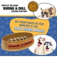thumbnail image 2 of Pets First NCAA Syracuse Orange Super-Bowl Slow Feeder Bowl for Dogs and Cats with Non-Slip Mat, 2 of 7