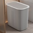 thumbnail image 1 of Botes de basura para baño con tapa, para uso doméstico, para inodoros, estrechos, de gran capacidad, con tapa a presión, modelos con ranuras, botes de basura de plástico., 1 of 6
