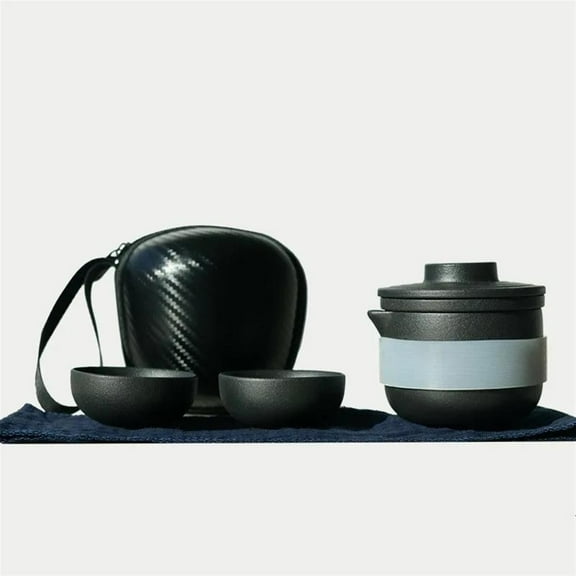 Tea Cup Set Ceramic Kung Fu Tea Set With Travel Bag Teaware Porcelain Tea Pot And Cup Set Chinese Portable One Teapot And Four Cups Teapots & Coffee Servers Travel Tea Set