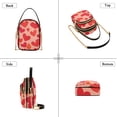 thumbnail image 3 of joogoo Women Red Hearts Print Chain Crossbody Bags Shoulder Handbag Phone Purse, 3 of 5