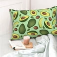 thumbnail image 4 of Yiaed Avocado With Seeds Print Brushed Microfiber Envelope Pillowcases, Standard,Envelope Closure Pillow Cases(No pillow core)-20"x30", 4 of 6