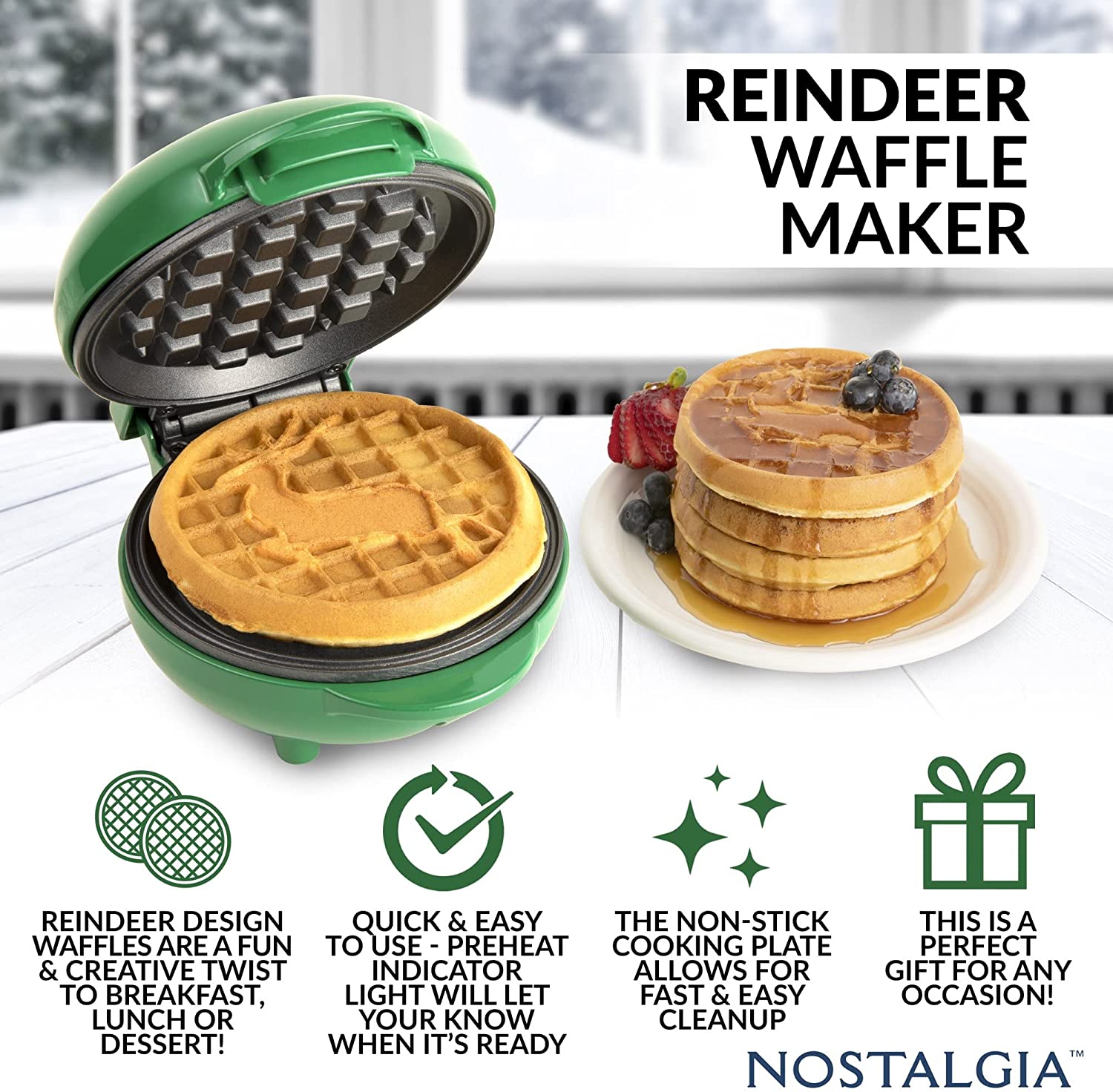 bella snowflake waffle maker