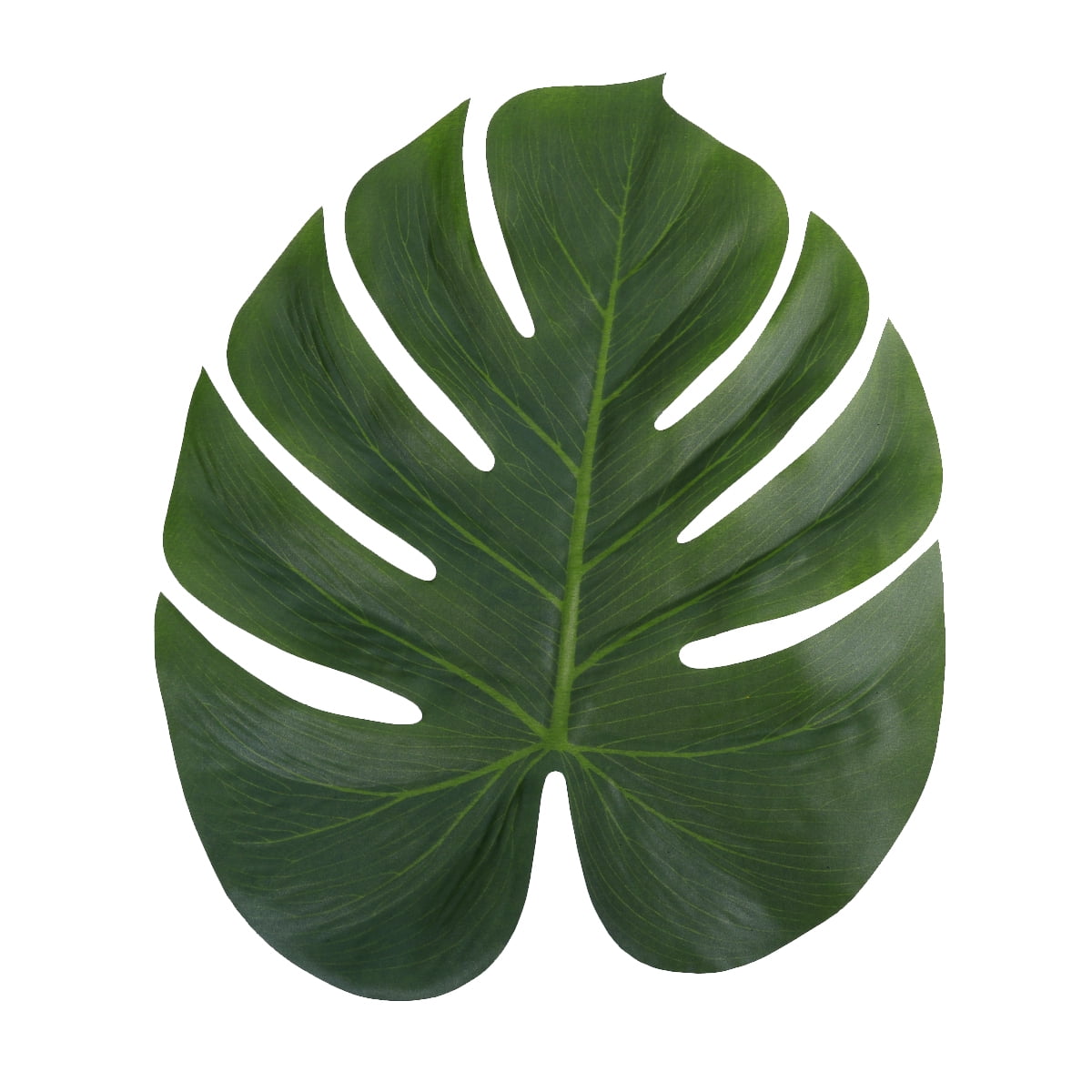 12PcsTropical Hawaiian Artificial Palm Leaves Jungle Fake Foliage Party Decor
