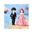 thumbnail image 3 of Miniature Couple Figurine 1 Pair Valentine's Day Proposal Couples for Doll Ornam, 3 of 11