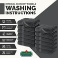 thumbnail image 3 of Canadian Linen Economy  Grey Washcloth Set 12”x12”, 12 Pack 100% Cotton Absorbent Quick Dry Face Wash Cloths for Kitchen, Cleaning, Spa, Salon, Barber Shop, Gym, Car, Hotel, Restaurants, 3 of 6