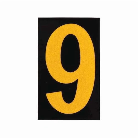 Brady Reflective Numbers And Letters,9,PK25 5000-9