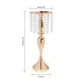 thumbnail image 2 of 10X Crystal Flower Vases Wedding Table Decor Flower Stands 54cm Gold Vase Base, 2 of 21