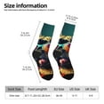 thumbnail image 2 of Gukieu Retro Bulldog Sunglasses Print Contrast Color Mid-calf Socks, Sweat-wicking Athletic Socks, Unisex Clothing Accessories, 2 of 6
