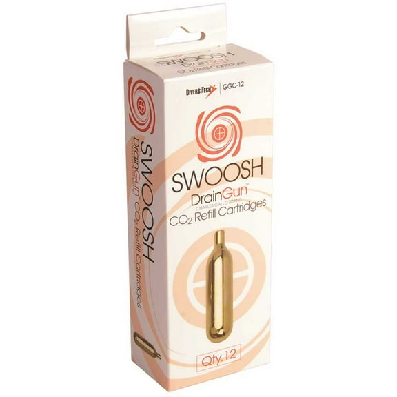 Diversitech GGC-12 Swoosh CO2 Gun Cartridges, 12-Pack