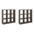 thumbnail image 1 of ClosetMaid Decorative Bookcase 9-Cube Storage Organizer, Graphite Gray (2 Pack), 1 of 5