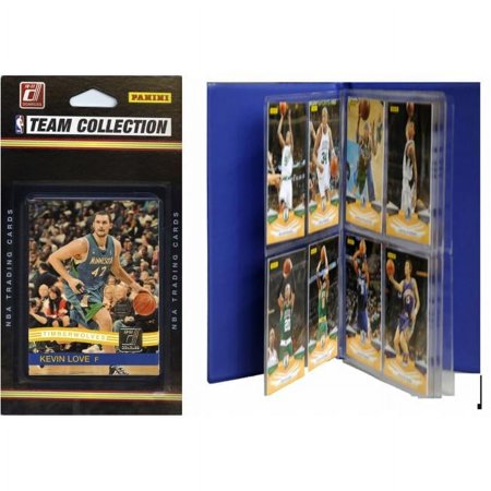 C & I Collectables NBA Minnesota Timberwolves Licensed 2010-11 Donruss Team Set Plus Storage Album