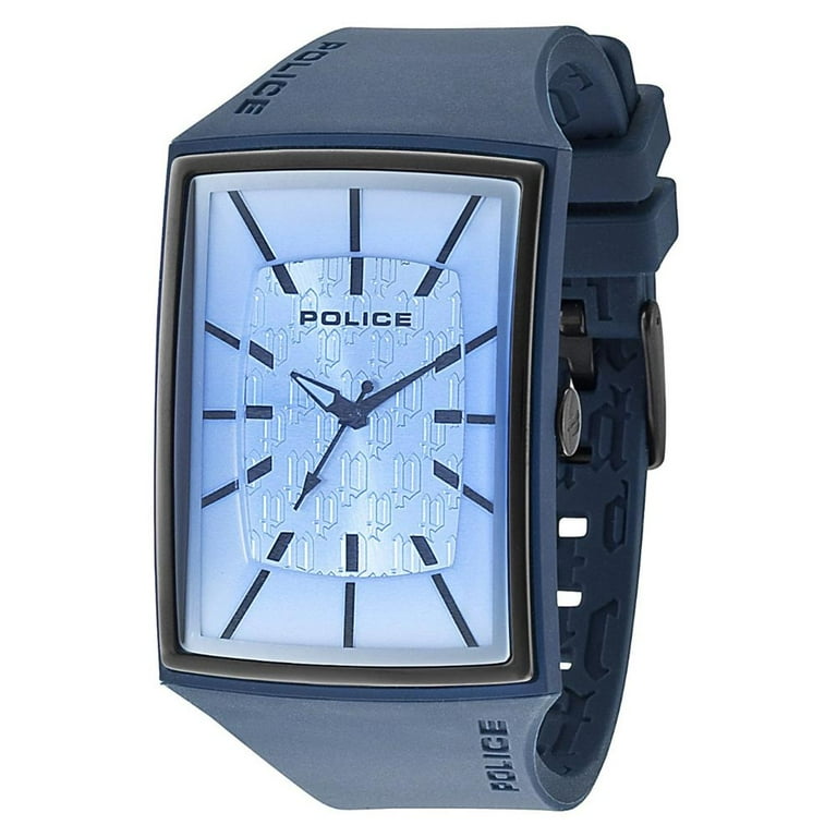 Police PL-13077MPBLB-04 Men's Vantage X Blue Dial Blue Silicon Police PL-13077MPBLB-04 Men's Vantage X Blue Dial Blue Silicon