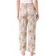 thumbnail image 3 of Pantalones de lounge para mujeres INSPIRE CHIC con patrón de flores y puntos, pantalones de pierna ancha, cintura elástica con bolsillo, pijama de noche XL floral, 3 of 6