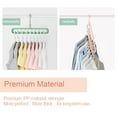 thumbnail image 4 of 10 Pcs Clothes Hanger Racks Multi-port Support Circle Clothes Drying Multifunction Plastic Scarf Clothes Hanger Hangers Storage Rack, 4 of 7