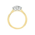 thumbnail image 2 of KATARINA Three Stone Diamond Engagement Ring in 14K Yellow Gold (1/2 cttw, I-J, I1-I2) (Size-5.5), 2 of 3