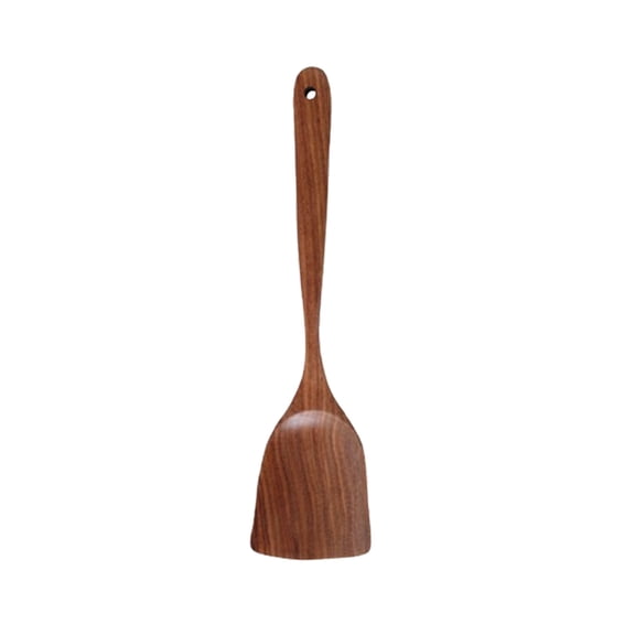 SLYNSHome Wooden Spatula for Kitchen Cooking Utensils,Flat Frying Spatulas Scooper - 12.6 inch - Spatula Turner for Fish,Eggs,Pancakes