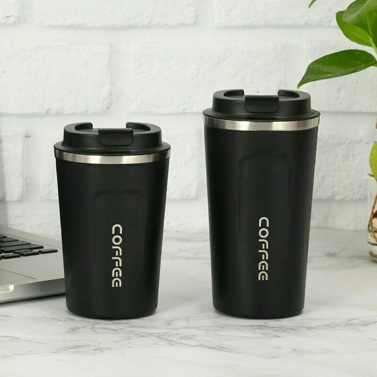 Long-Lasting Insulation Coffee Tumbler Travel Mugs Thermal Cups Vacuum  Stainless Steel Flask Screw Lid Leak Proof for Home Office Outdoor Works  Great for Ice Drinks Hot Beverage - Black Pink White 