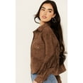 thumbnail image 2 of Blanknyc Women's Faux Suede Fringe Jacket - 62EG5628-BWN   US, 2 of 4