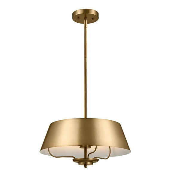 52542BNB Kichler Lighting Luella - 3 Light Pendant In Traditional Style-8.25 Inches Tall and 16 Inches Wide-Brushed Natural Brass Finish