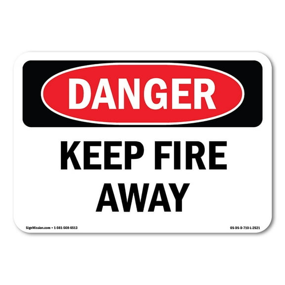 SignMission OS-DS-D-35-L-2521 OSHA Danger Sign - Keep Clear of Magnet Magnetic Hazard Can