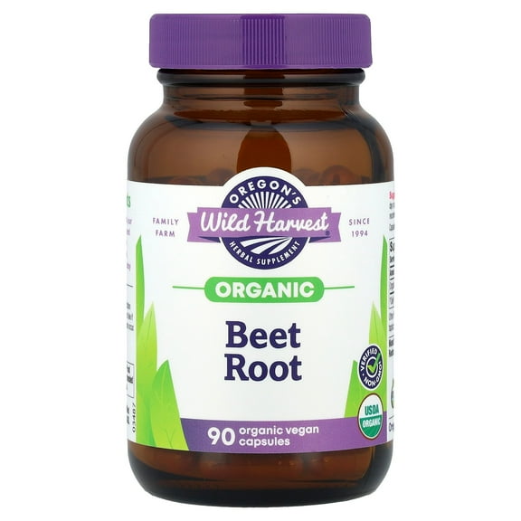 Oregon's Wild Harvest Organic Beet Root, 90 Organic Vegan Capsules (420 per Capsule)
